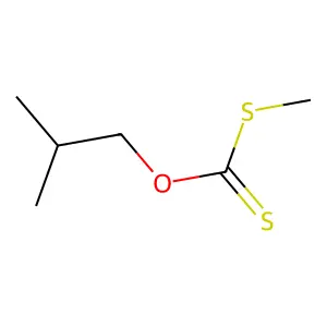 Carbonodithioic acid, S-methyl O-(2-methylpropyl) ester structure