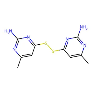 4,4'-Bis(2-amino-6-methylpyrimidyl) Disulfide structure