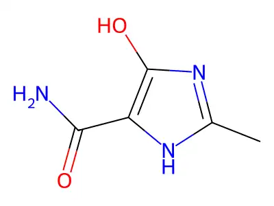 1H-Imidazole-4-carboxamide, 5-hydroxy-2-methyl- structure
