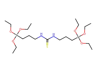 N,N'-bis(3-triethoxysilylpropyl)thiourea structure