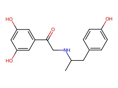 1-(3,5-Dihydroxyphenyl)-2-[[2-(4-hydroxyphenyl)-1-methylethyl]amino]ethanone structure