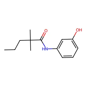 Valeranilide, 2,2-dimethyl-3'-hydroxy- structure