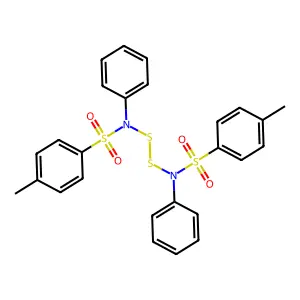 N,N'-Disulfanediylbis(4-methyl-N-phenylbenzene-1-sulfonamide) structure