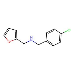 (4-Chloro-benzyl)-furan-2-ylmethyl-amine structure