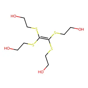 2-[1,2,2-Tris(2-hydroxyethylthio)vinylthio]ethan-1-ol structure