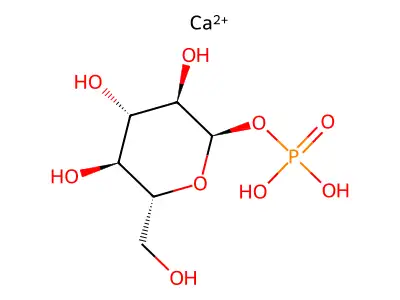alpha-d-Glucopyranose, 1-(dihydrogen phosphate), calcium salt (1:1) structure