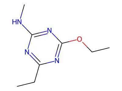 4-Ethoxy-6-ethyl-N-methyl-1,3,5-triazin-2-amine structure