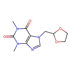 多索茶碱 structure