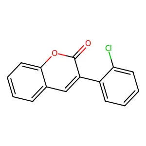 3-(2-Chlorophenyl)chromen-2-one structure