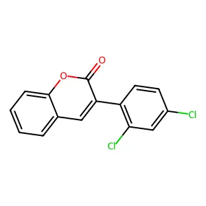 3-(2,4-Dichlorophenyl)chromen-2-one structure