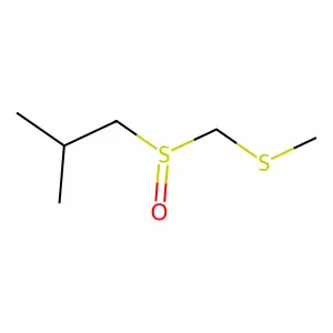 2-Methyl-1-[(methylsulfanyl)methanesulfinyl]propane structure
