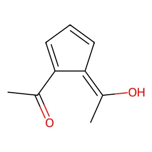 1-[5-(1-Hydroxyethylidene)cyclopenta-1,3-dien-1-yl]ethanone structure