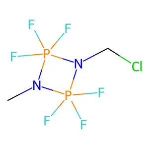 1-(chloromethyl)-2,2,2,4,4,4-hexafluoro-3-methyl-1,3,2 structure