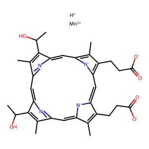 Manganese (III) hematoporphyrin structure