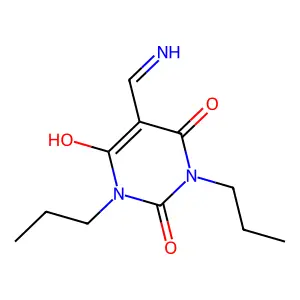 5-(Aminomethylidene)-1,3-dipropyl-1,3-diazinane-2,4,6-trione structure