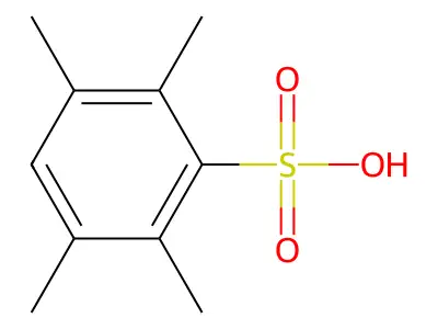 2,3,5,6-Tetramethylbenzenesulfonic acid structure