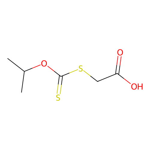 2-[(Isopropoxycarbonothioyl)sulfanyl]acetic acid structure