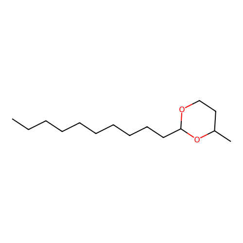 2-Decyl-4-methyl-1,3-dioxane structure