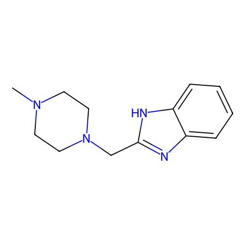 2-[(4-methyl-1-piperazinyl)methyl]-1H-benzimidazole structure