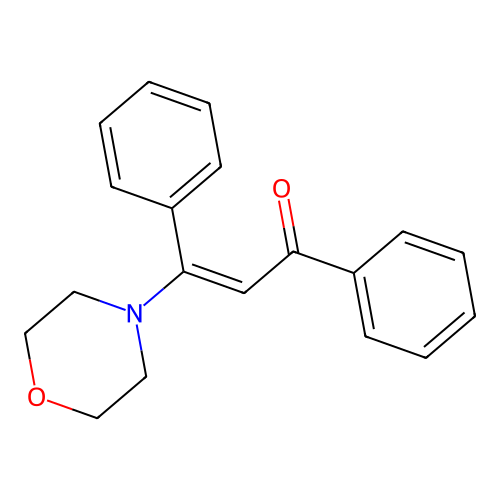 3-Morpholin-4-yl-1,3-diphenylprop-2-en-1-one structure