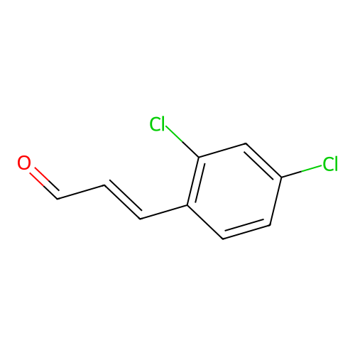 (E)-3-(2,4-dichlorophenyl)prop-2-enal structure