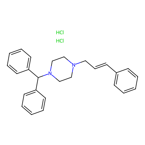 Cinnarizine, Dihydrochloride structure