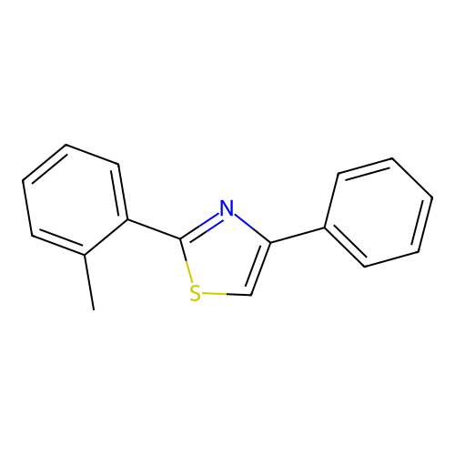 2-(2-Methylphenyl)-4-phenylthiazole structure