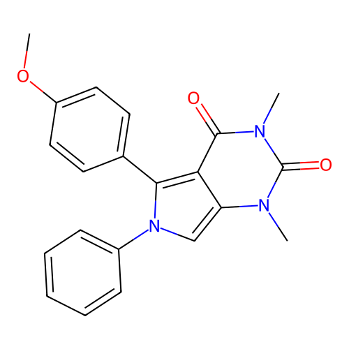 5-(4-Methoxyphenyl)-1,3-dimethyl-6-phenylpyrrolo[3,4-d]pyrimidine-2,4-dione structure