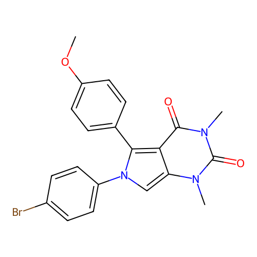 C21H18BrN3O3 structure
