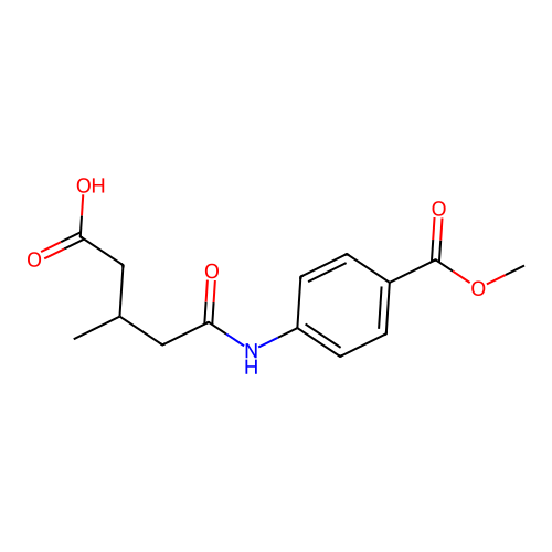 5-((4-(Methoxycarbonyl)phenyl)amino)-3-methyl-5-oxopentanoic acid structure