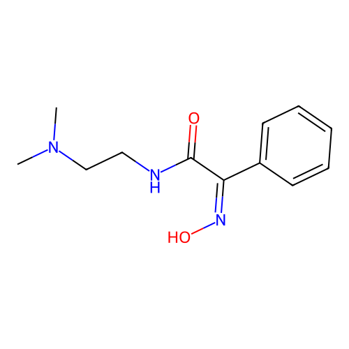 (2Z)-N-[2-(dimethylamino)ethyl]-2-(hydroxyimino)-2-phenylethanamide structure