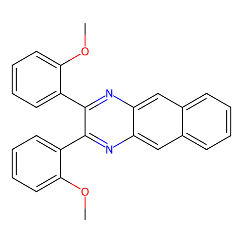 2,3-Bis(2-methoxyphenyl)benzo[g]quinoxaline structure
