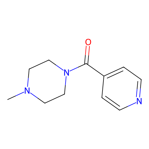1-Methyl-4-(pyridine-4-carbonyl)piperazine structure