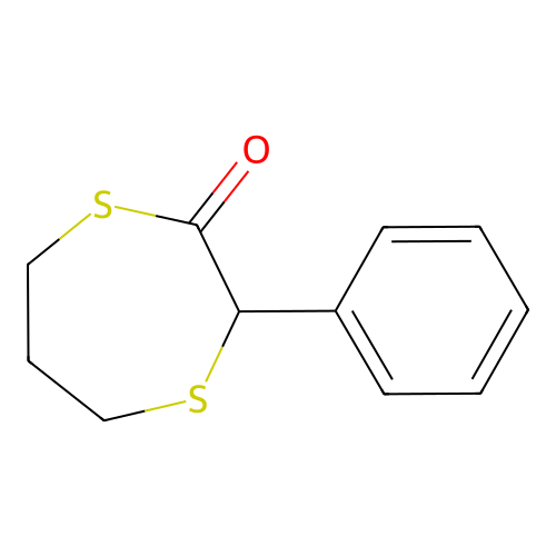 3-Phenyl-1,4-dithiepan-2-one structure