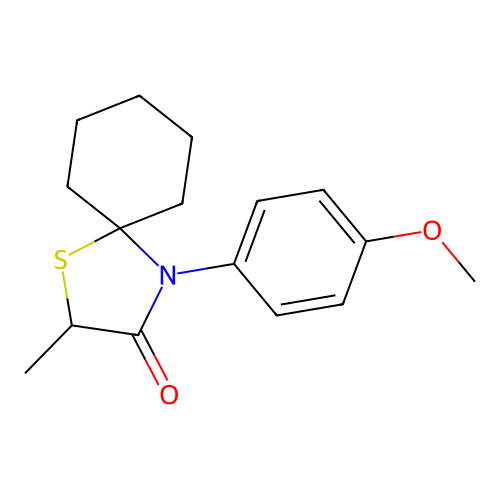 4-(4-Methoxyphenyl)-2-methyl-1-thia-4-azaspiro[4.5]decan-3-one structure