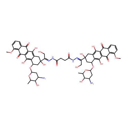 Adriamycin deriv. structure