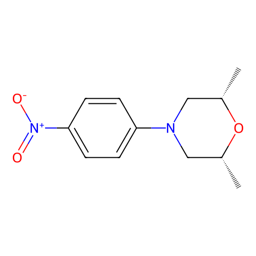 (2R,6S)-2,6-Dimethyl-4-(4-nitrophenyl)morpholine structure