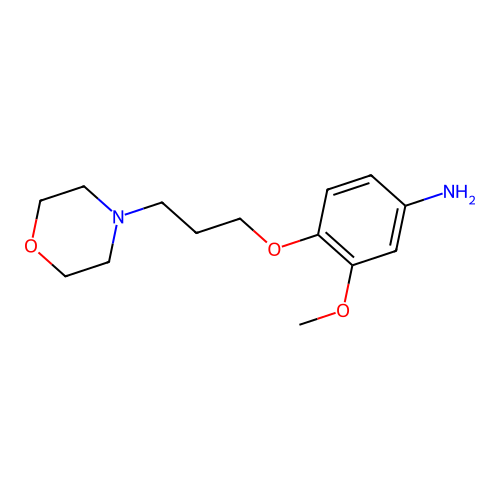 3-Methoxy-4-(3-morpholin-4-ylpropoxy)aniline structure
