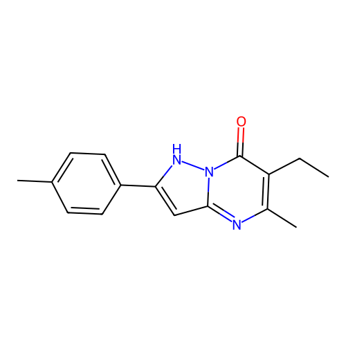 6-Ethyl-5-methyl-2-(4-methylphenyl)pyrazolo[1,5-a]pyrimidin-7-ol structure