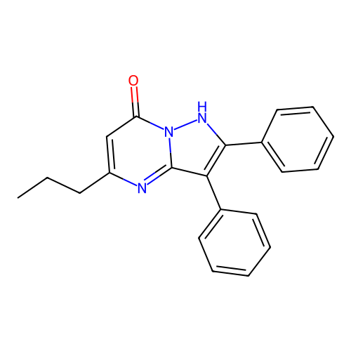 2,3-Diphenyl-5-propylpyrazolo[1,5-a]pyrimidin-7-ol structure