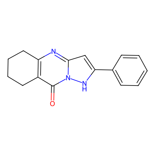 2-Phenyl-5,6,7,8-tetrahydropyrazolo[5,1-b]quinazolin-9-ol structure