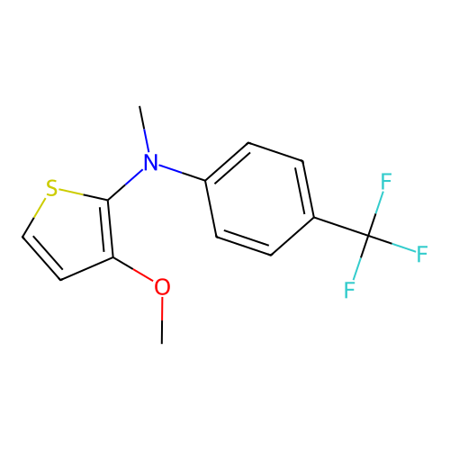 (3-Methoxy(2-thienyl))methyl[4-(trifluoromethyl)phenyl]amine structure