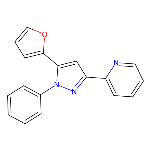 2-(5-Furan-2-YL-1-phenyl-1H-pyrazol-3-YL)-pyridine structure