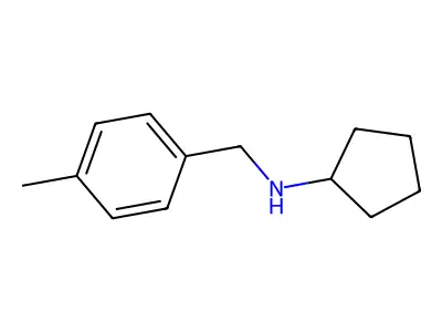 N-(4-methylbenzyl)cyclopentanamine structure