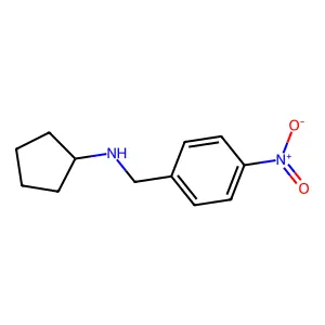 N-(4-nitrobenzyl)cyclopentanamine structure