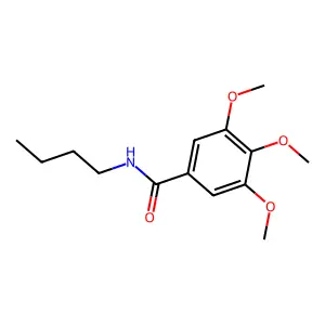 N-丁基-3,4,5-三甲氧基苯甲酰胺 structure