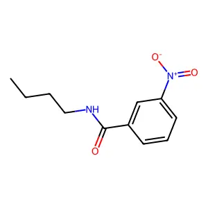 N-butyl-3-nitrobenzamide structure