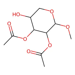 Methyl2,3-Di-O-acetyl-beta-D-xylopyranoside structure