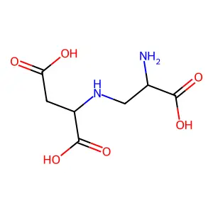 L-Aspartic acid, N-(2-amino-2-carboxyethyl)-, (R)- structure