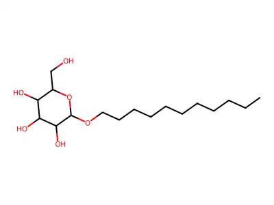 Undecyl hexopyranoside structure